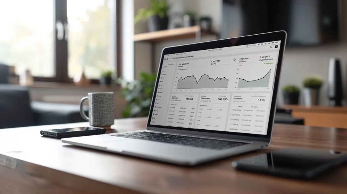 Proactive tax planning dashboard on a laptop